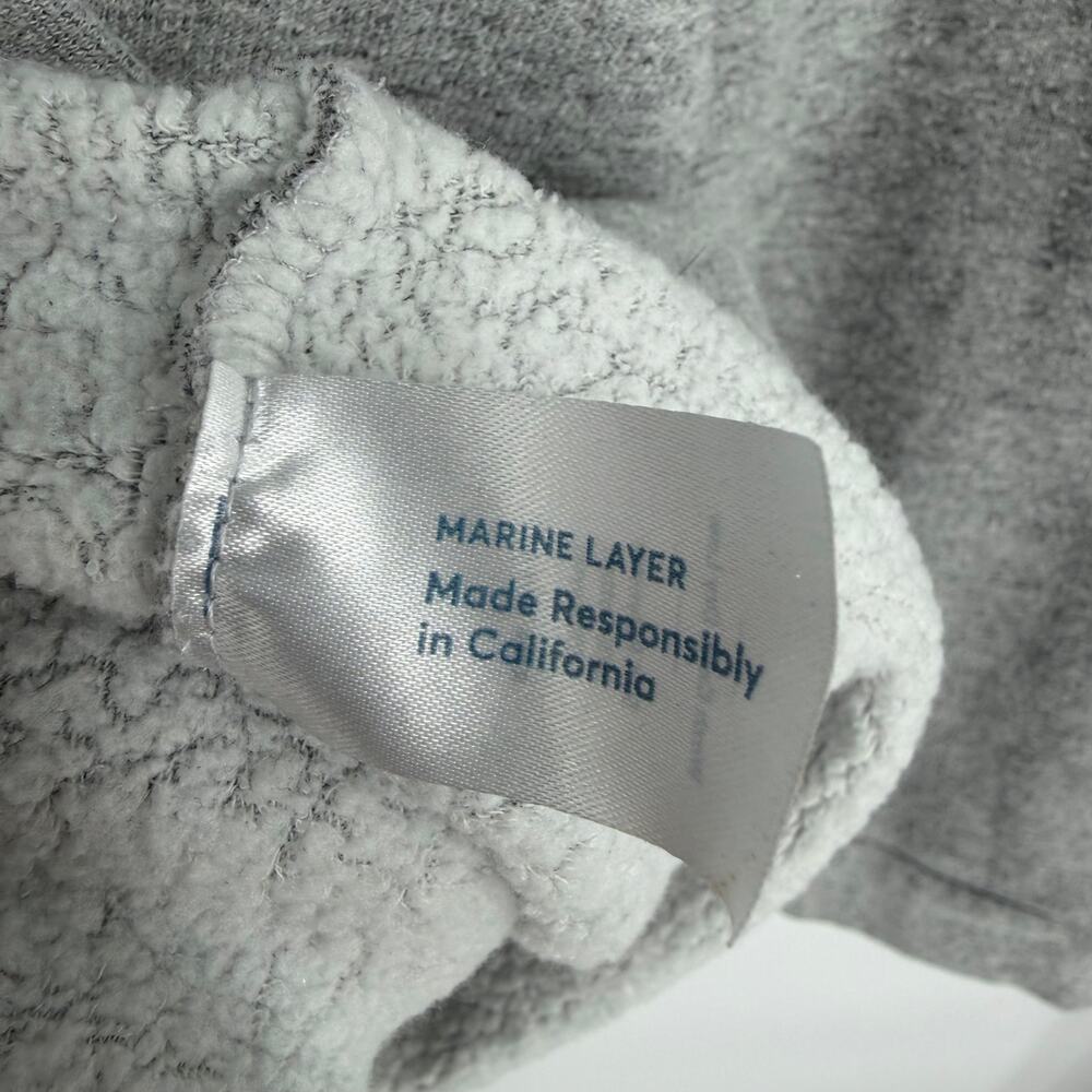 Marine Layer Sweatshirt Large Gray Open Neck Everyday Casual Lounge Oversized‎ - Picture 6 of 10